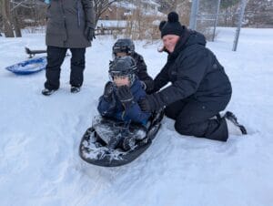 Olivet School staff and students enjoyed celebrating Winterfest with our sister school Carmel New Church School in Kitchener.